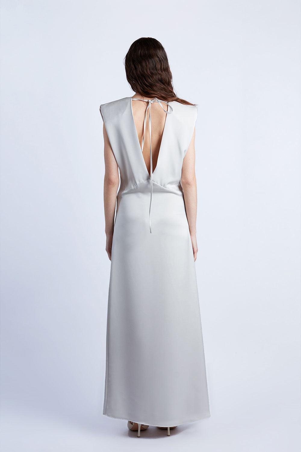 Wabi Sabi-Ws X Mag Bej Aries Maxi Elbise-Elbise-5-fleurdirect.live