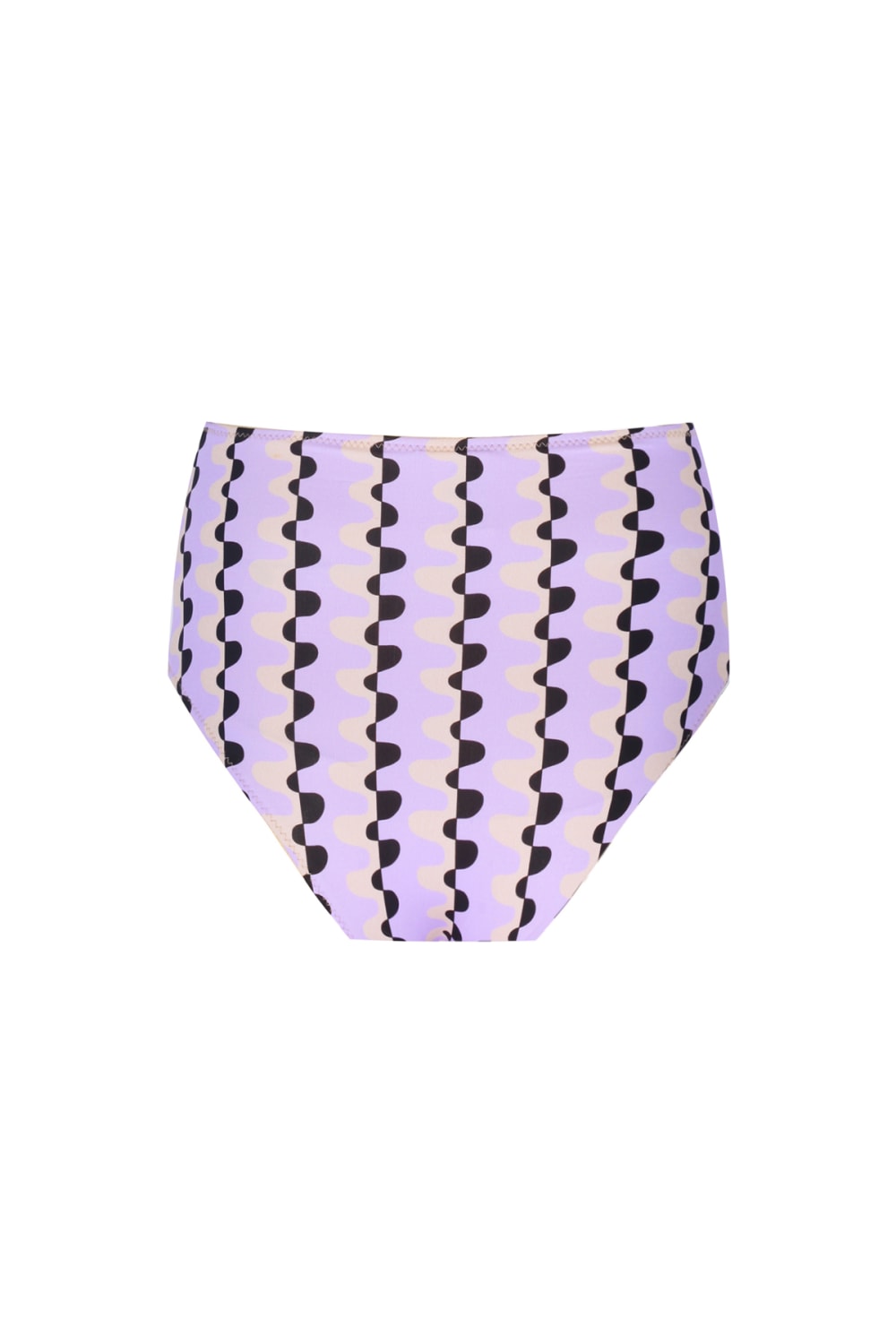 Wayt-Sonic Adventure Geometrik Desenli Yüksek Bel Lila Bikini Altı-Bikini & Mayo-2-fleurdirect.live