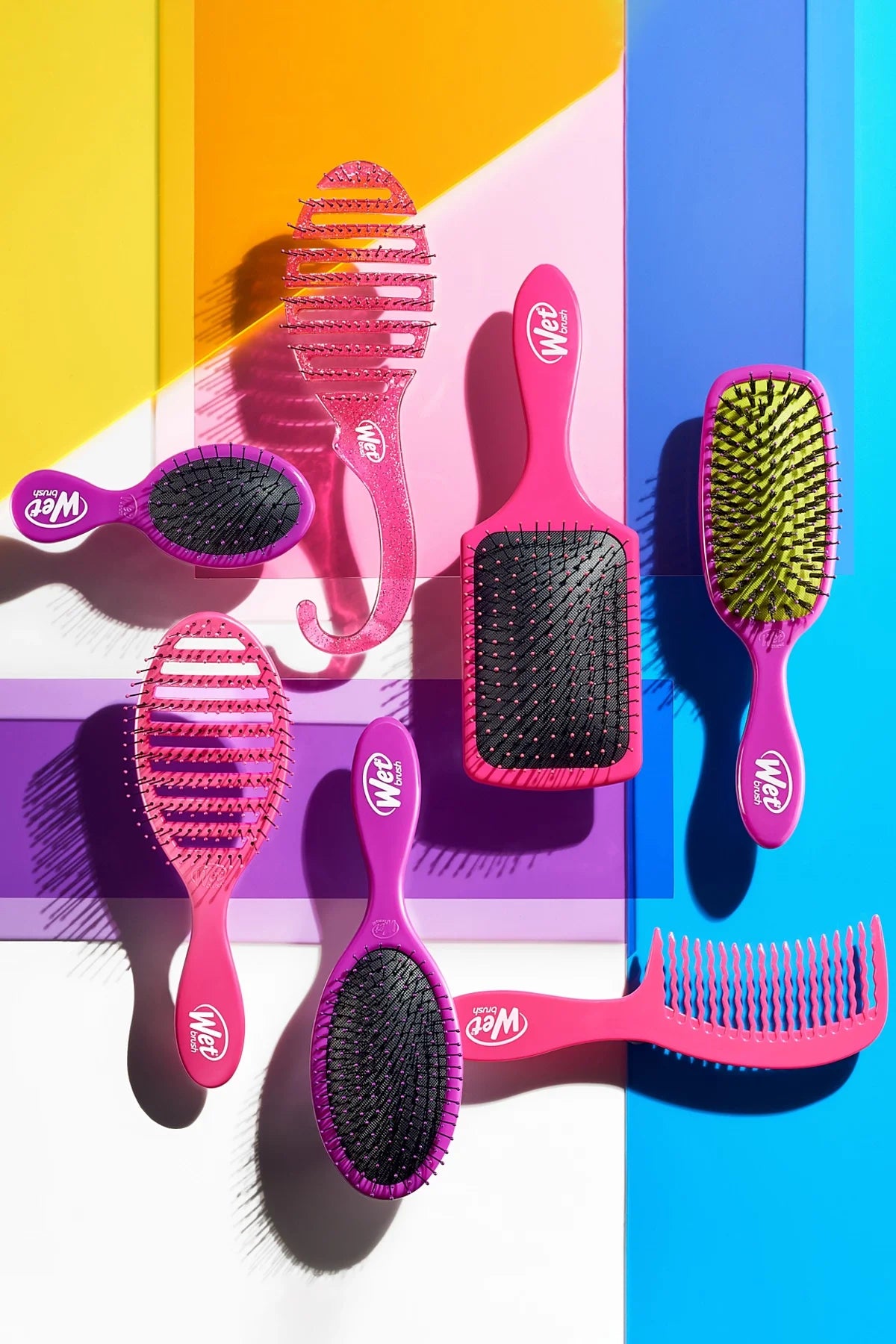 Wet Brush Shine Enhancer Saç Fırçası Pembe