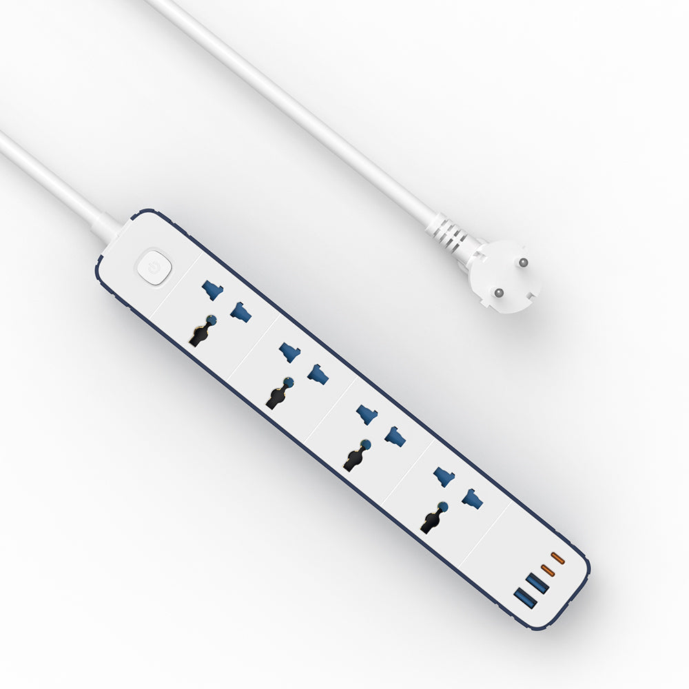 Wi-S007 20W Gan Tech Power Strip 8 In 1 Çoklu Priz 2M