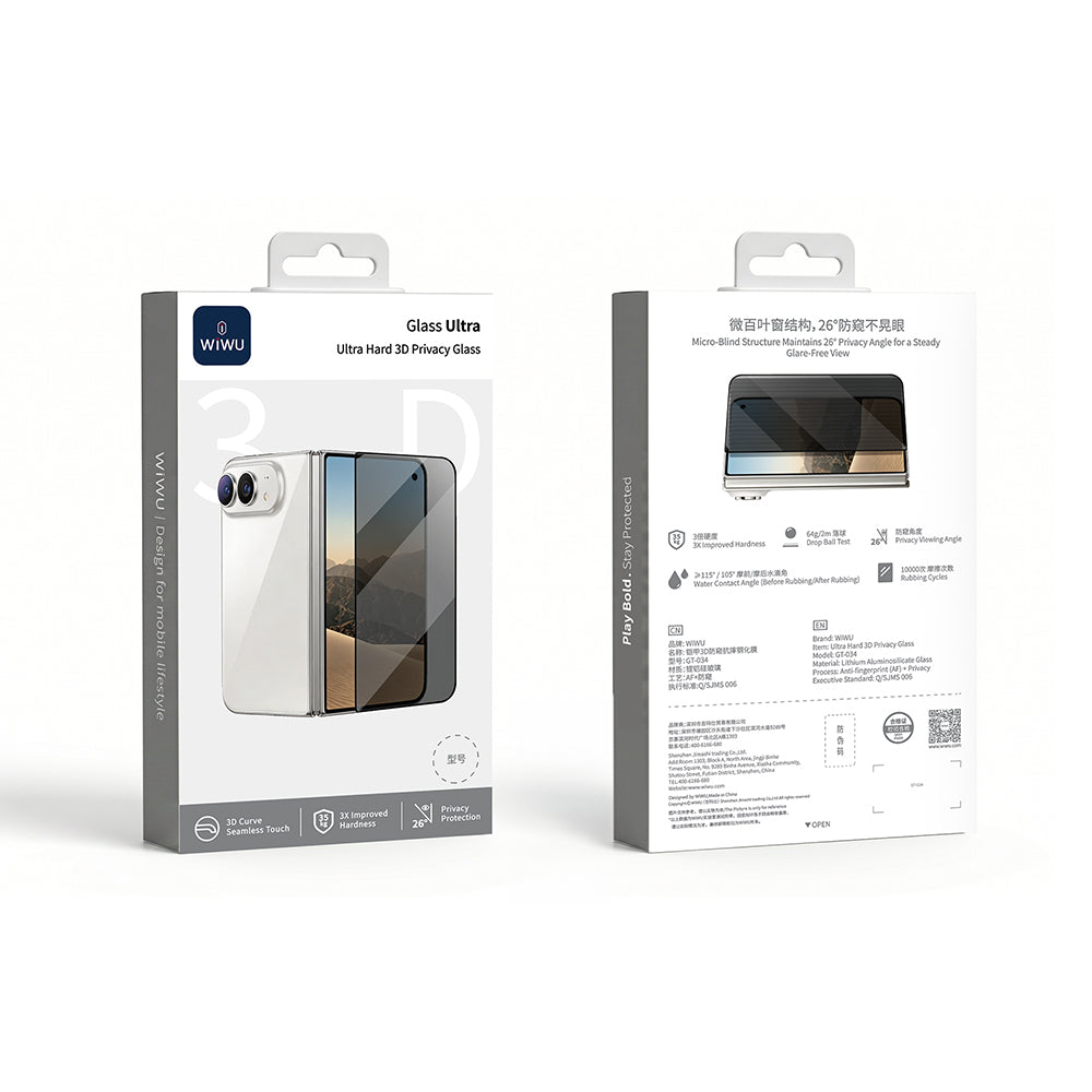 Gt-034 Glass Ultra 3D 26° Hayalet Iphone Duo Ekran Koruyucu Uygulama Aparatlı