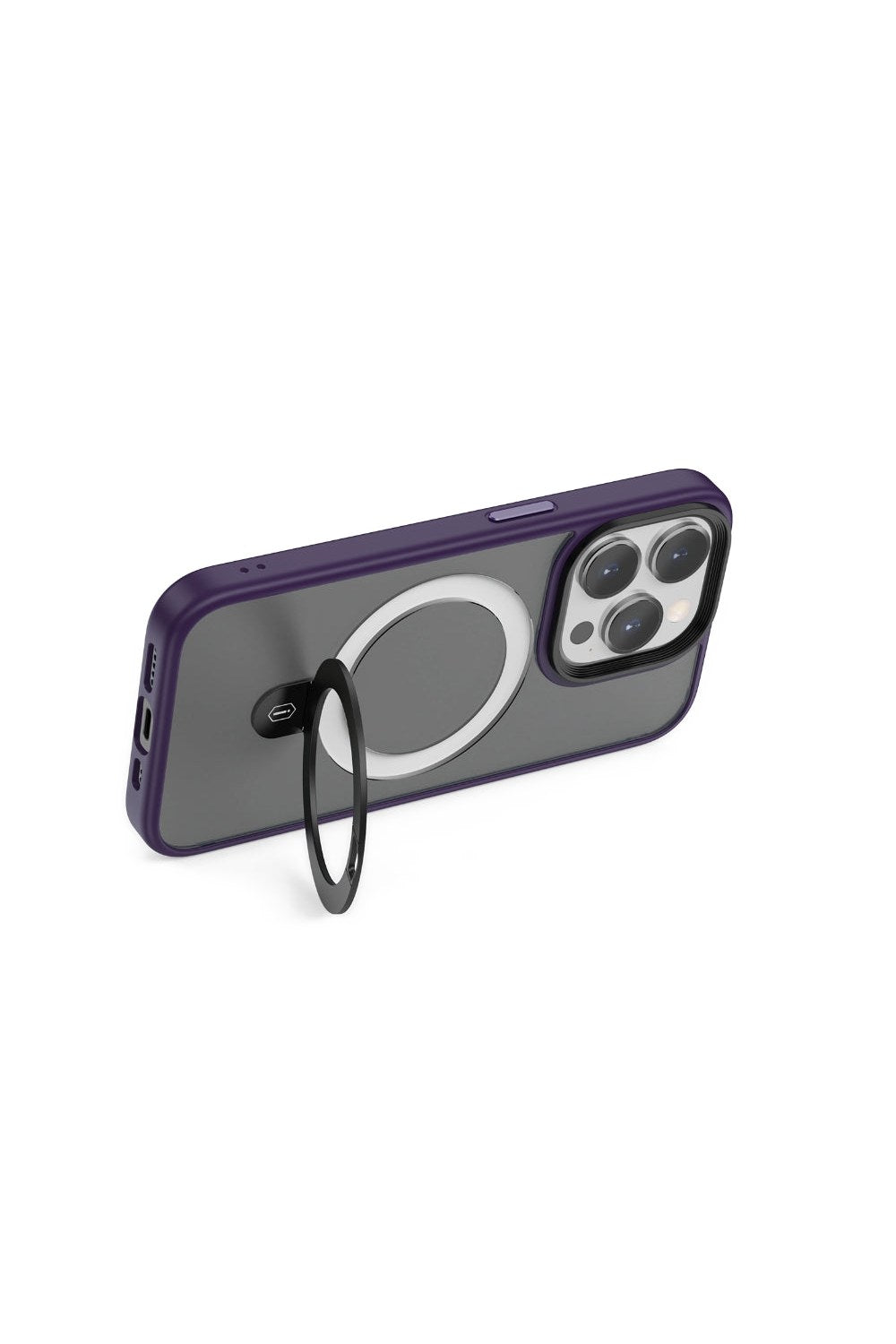 Iphone 15 Pro Uyumlu Magsafe Mat Standlı Kılıf - 5