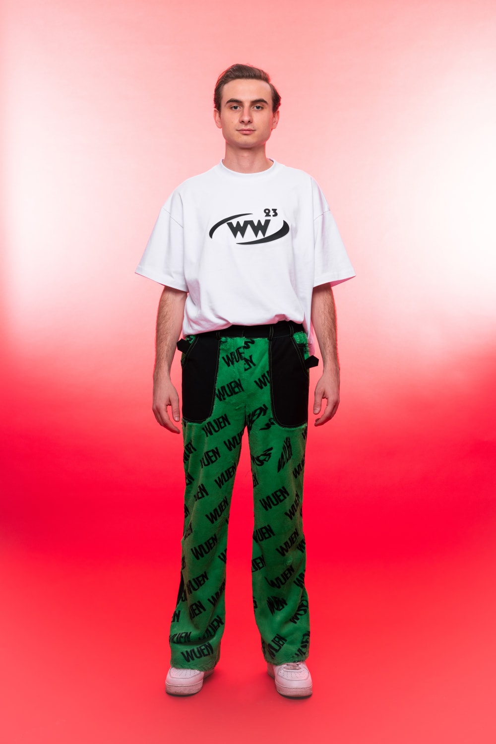 Wuen İstanbul-Green Fur Pant-Eşofman-1-fleurdirect.live