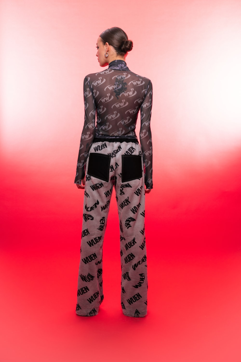 Wuen İstanbul-Grey Fur Pant-Pantolon-2-fleurdirect.live