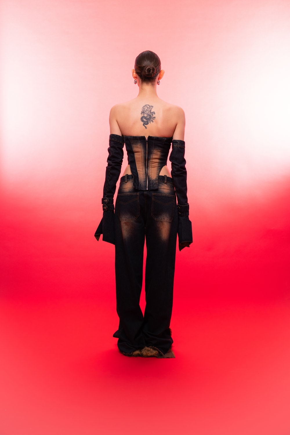 Wuen İstanbul-Oversize Denim 02-Kot Pantolon-2-fleurdirect.live
