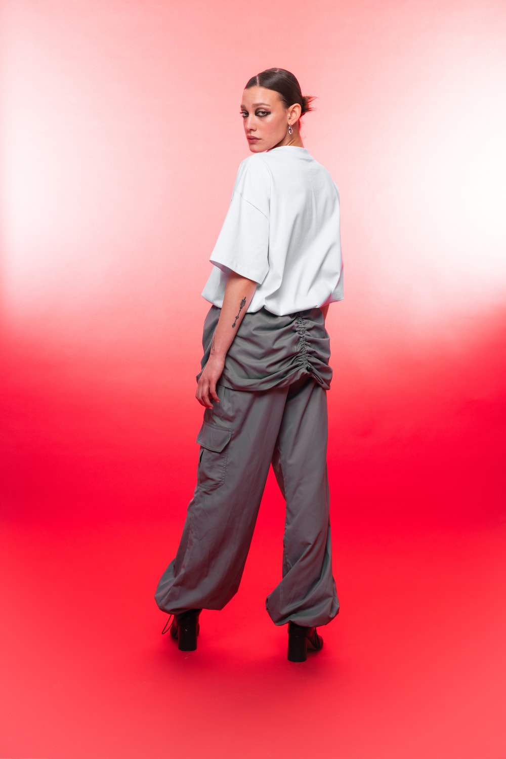 Wuen İstanbul-Parachute Pant Grey-Pantolon-2-fleurdirect.live