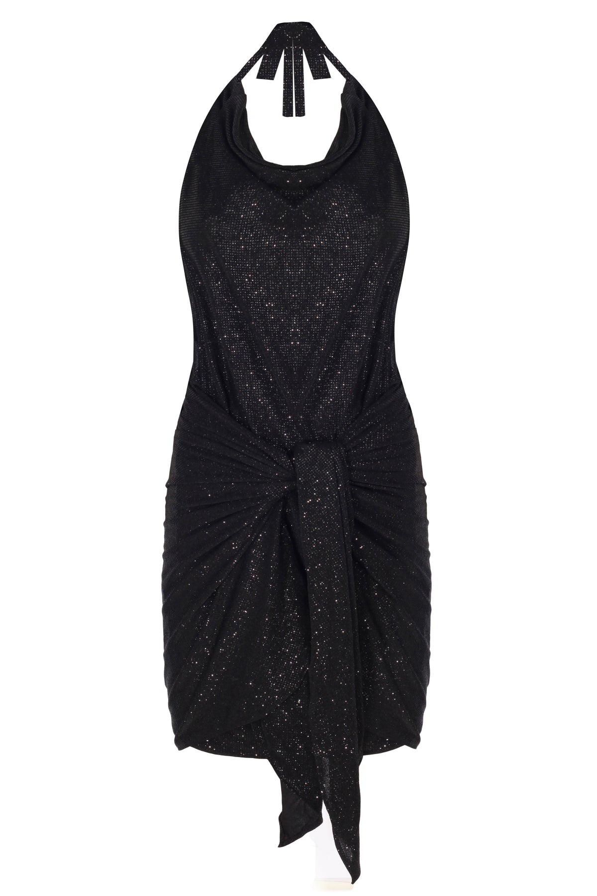 Yasemin Karagülle-Melanie Dress Shiny Black-Elbise-1-fleurdirect.live