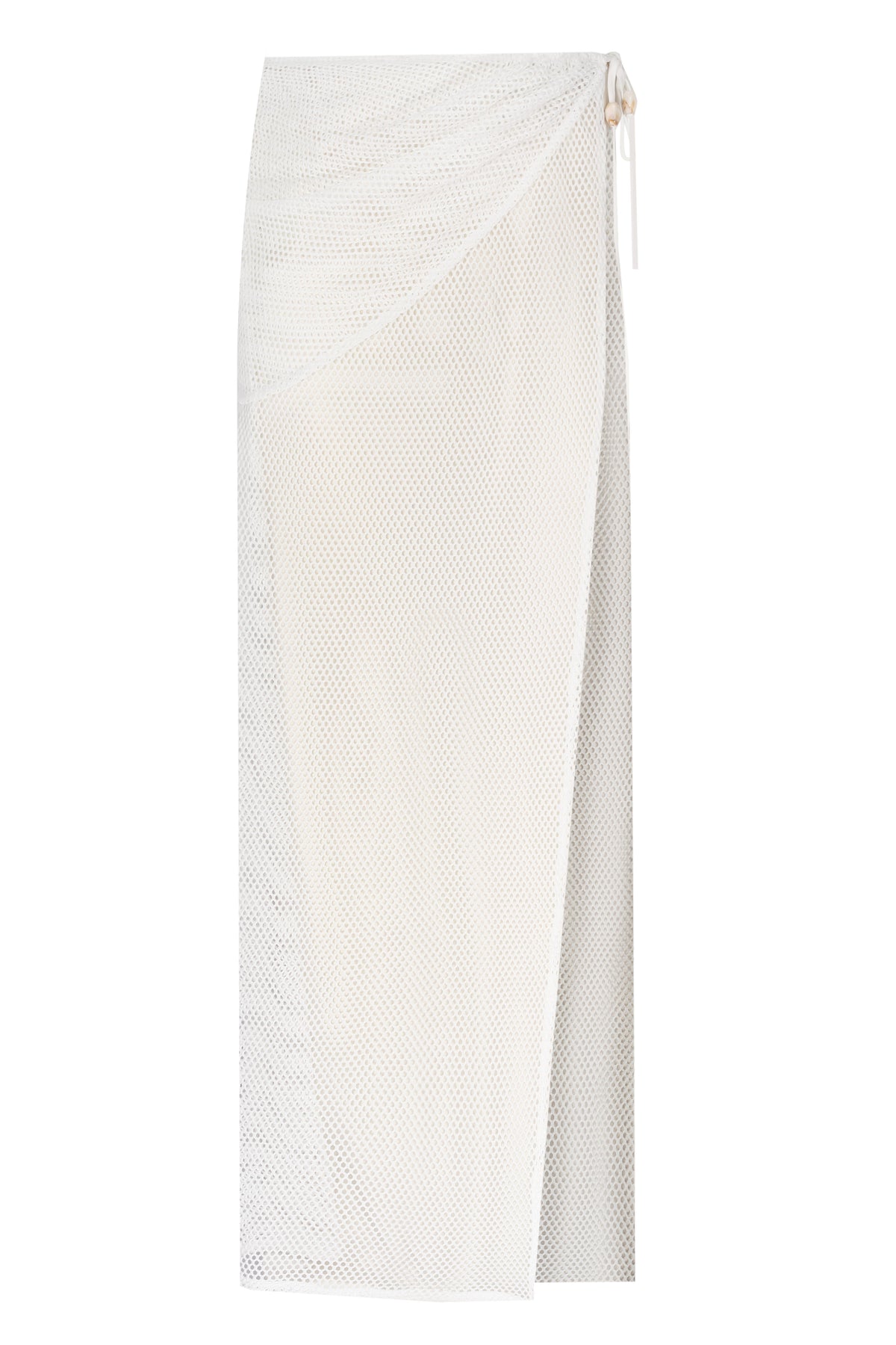 Yasemin Karagülle-Ness Skirt / White-Etek-1-fleurdirect.live