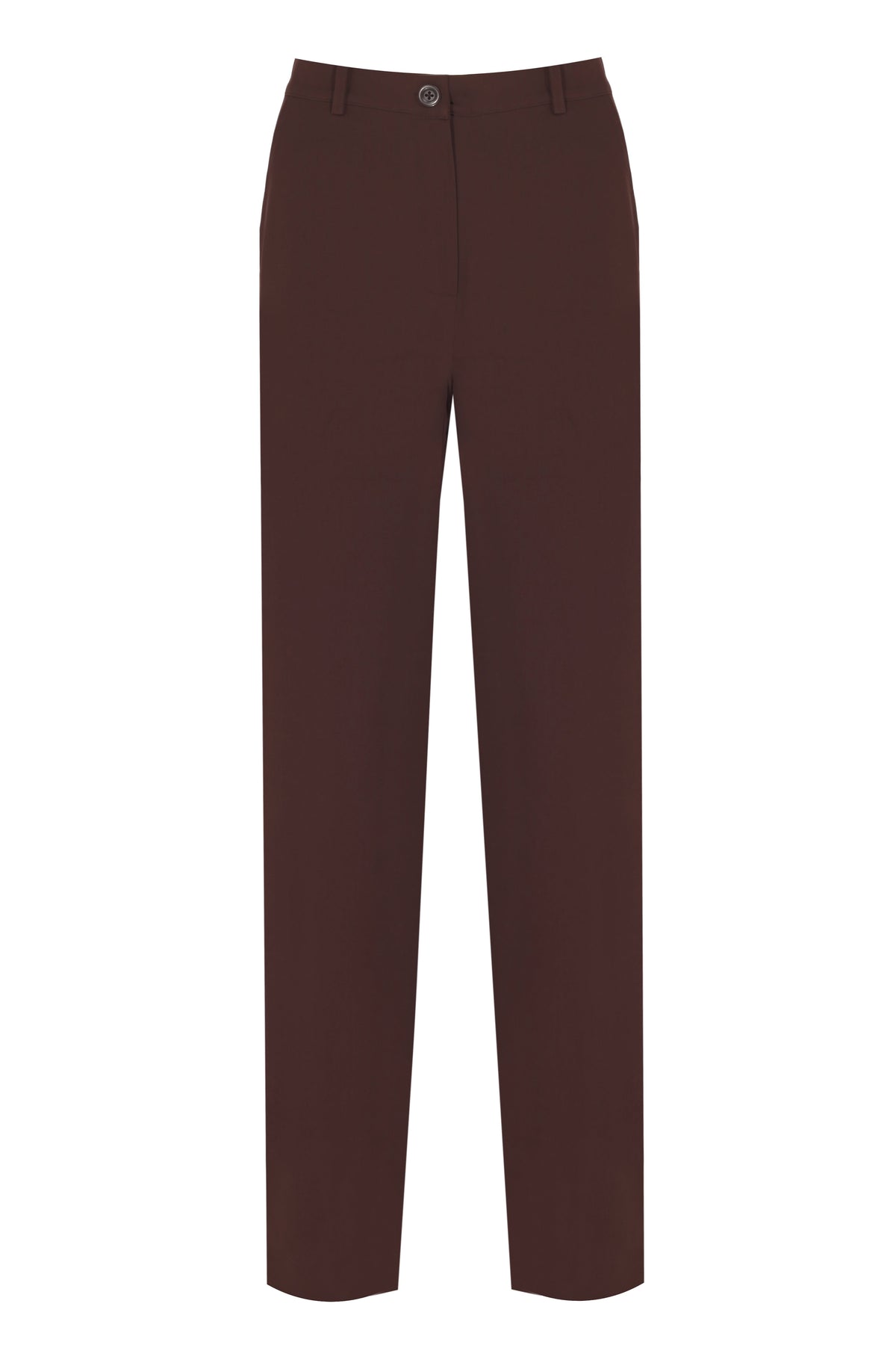 Yasemin Karagülle-Tracy Pants Dark Brown-Kumaş Pantolon-1-fleurdirect.live