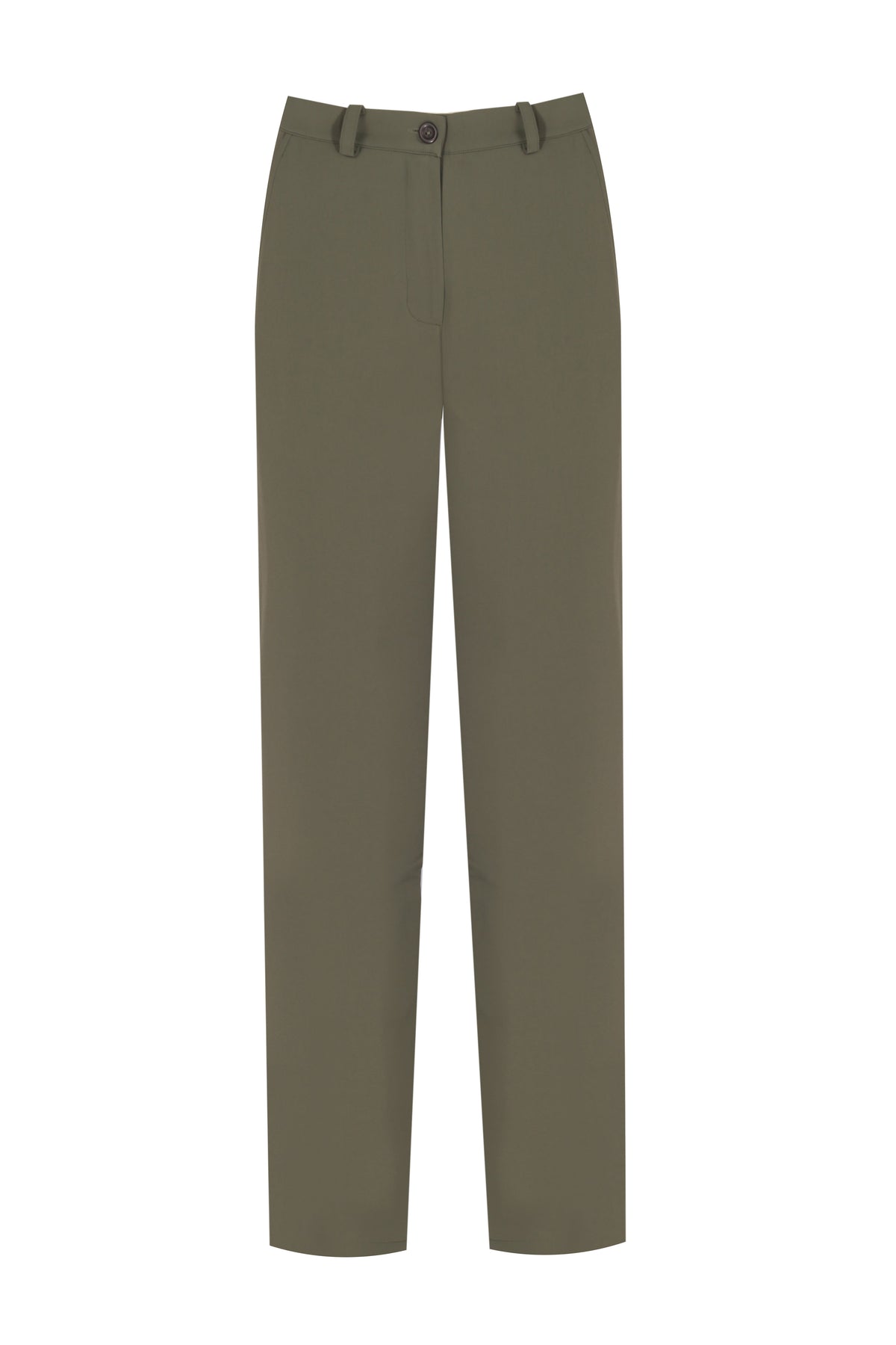 Yasemin Karagülle-Tracy Pants Khaki-Kumaş Pantolon-1-fleurdirect.live