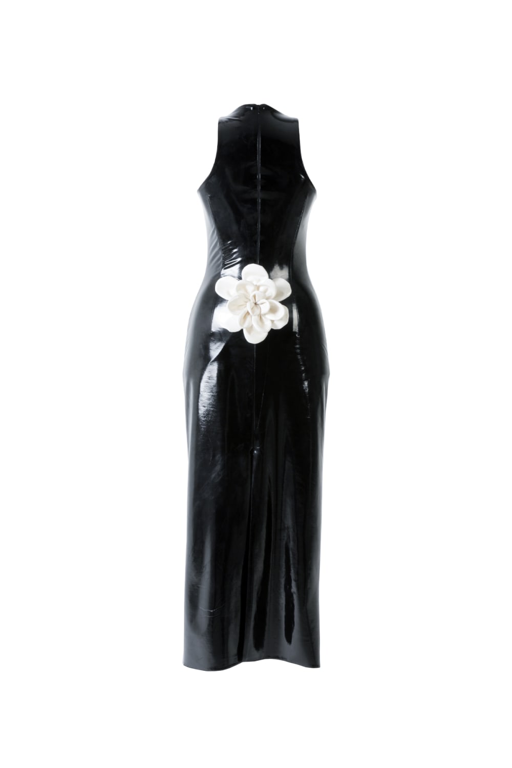 Yelda Alatekin-Blossom Black Midi Dress-Elbise-5-fleurdirect.live