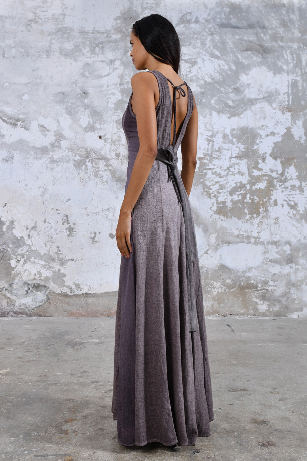 Zhe Dress Ancient Rose - Bohem Maxi Kadın Elbise - 7
