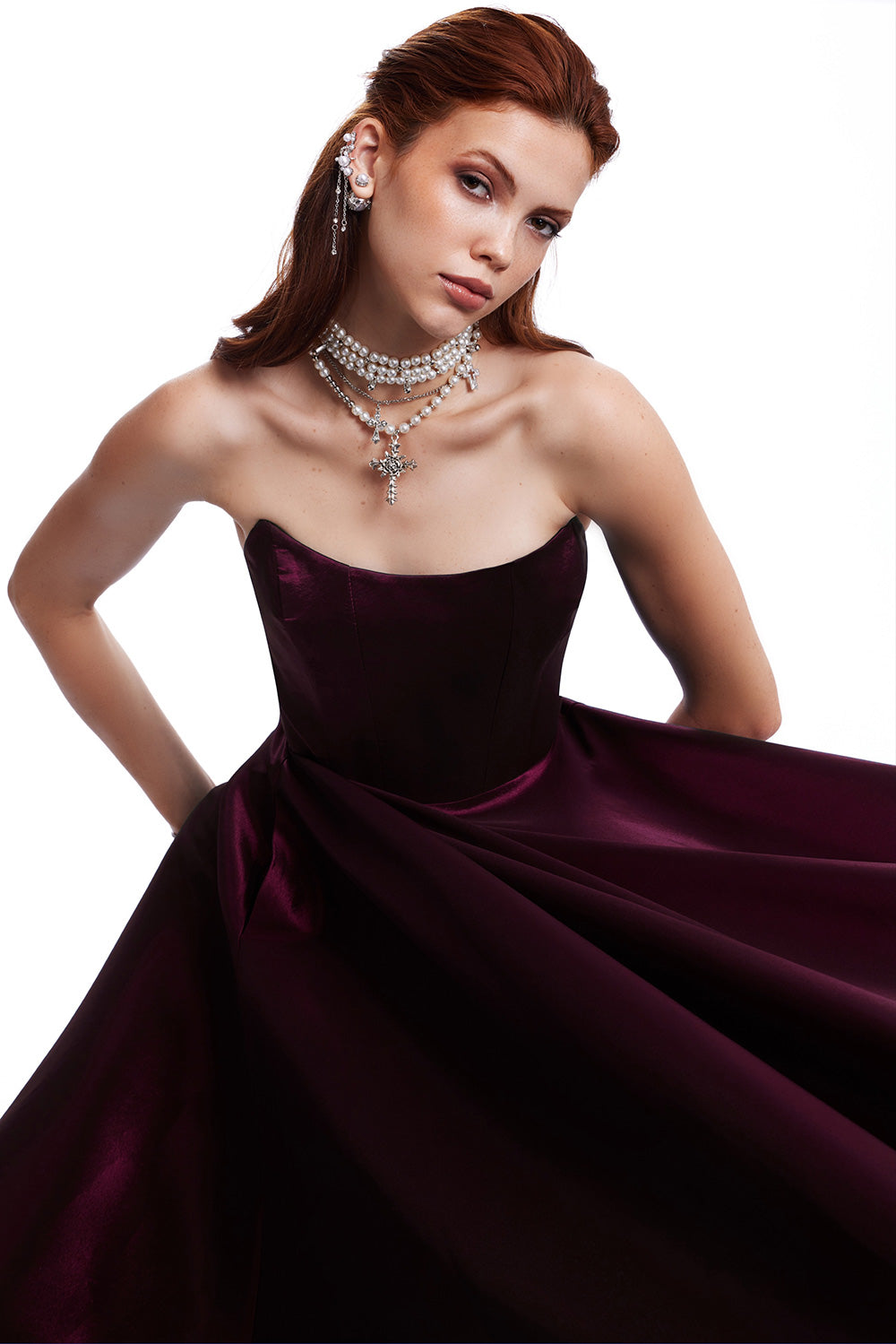 Esotte-Angeli̇ca Mürdüm Maxi̇ Elbi̇se-Elbise-3-fleurdirect.live