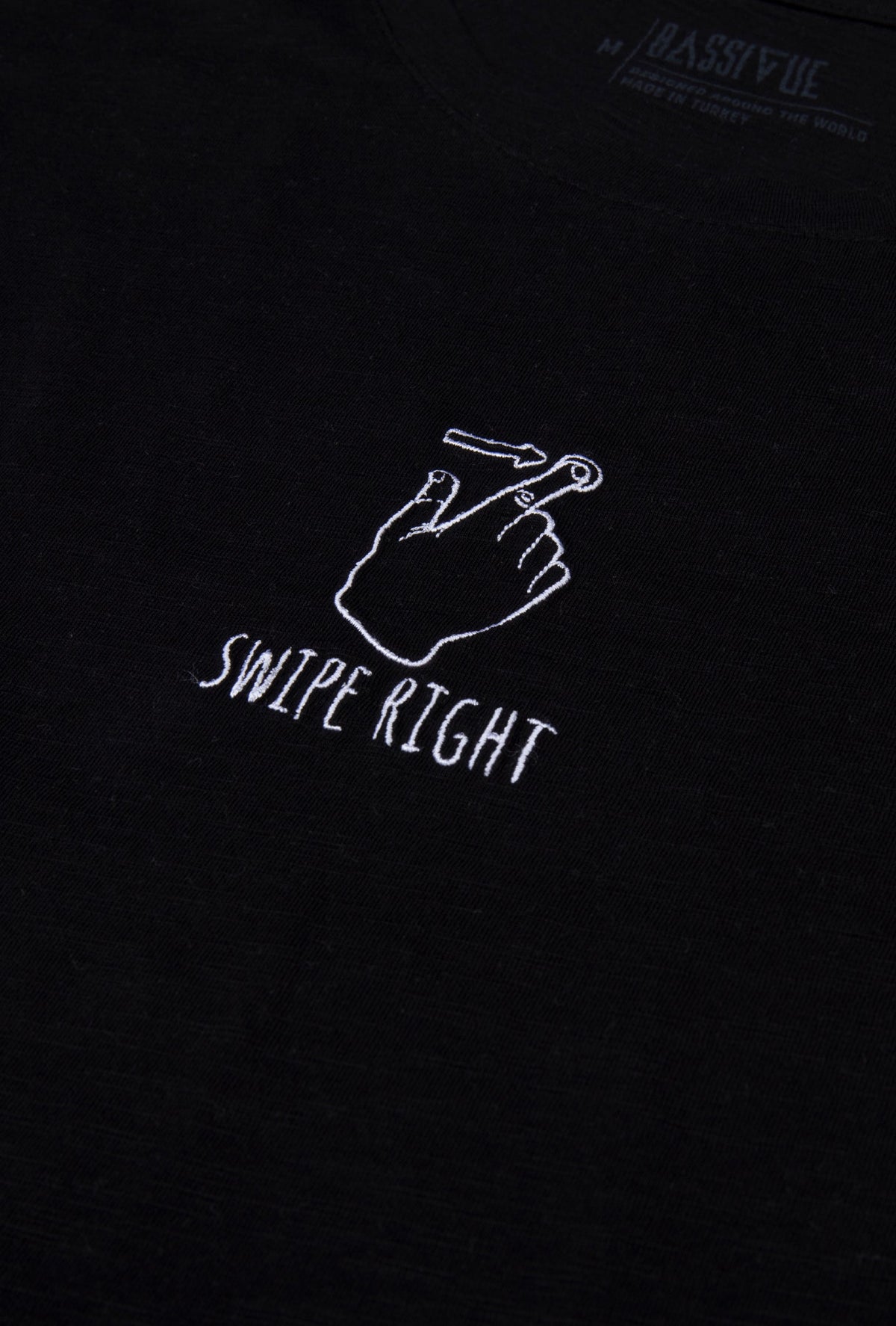 Swipe Right T-Shirt - Siyah