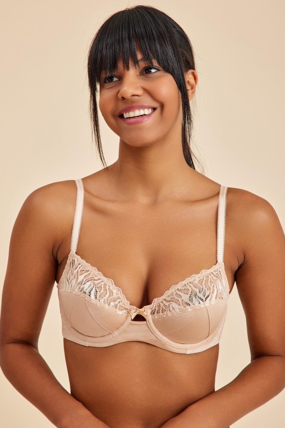 Amarelle-Emma Ten Balenli Dantelli Dolgulu Yarım Kap Sütyen-Sütyen-3-fleurdirect.live