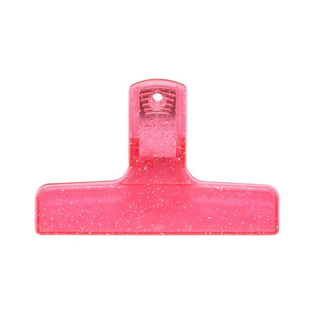 Penco Clampy Glitter Plastic Klips Pink