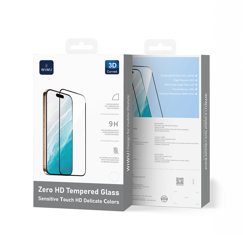 Gt-026 Zero Curved Parmak İZi Bırakmayan Iphone 17 Pro Ekran Koruyucu