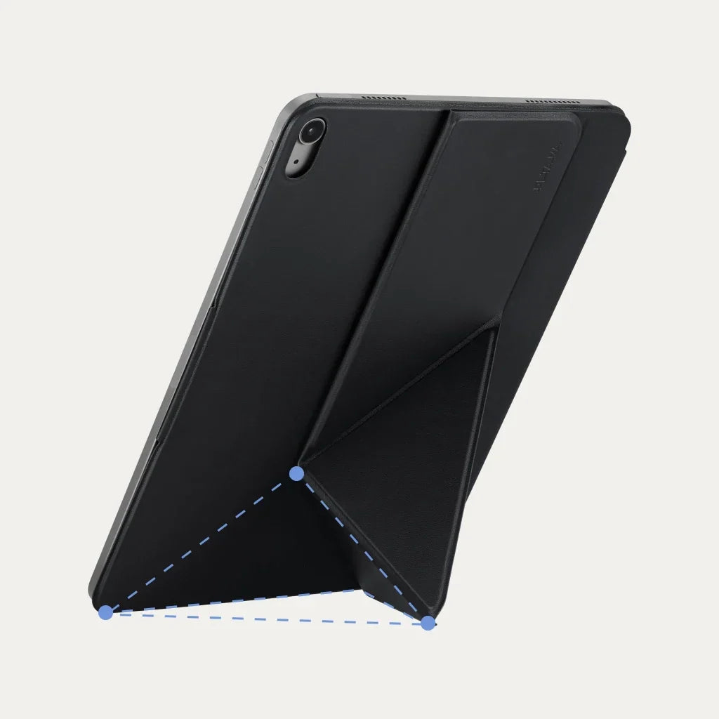 Ipad Air 13 M4 / M3 / M2 Kılıf Folio 3 Siyah, Kalem Bölmeli Standlı