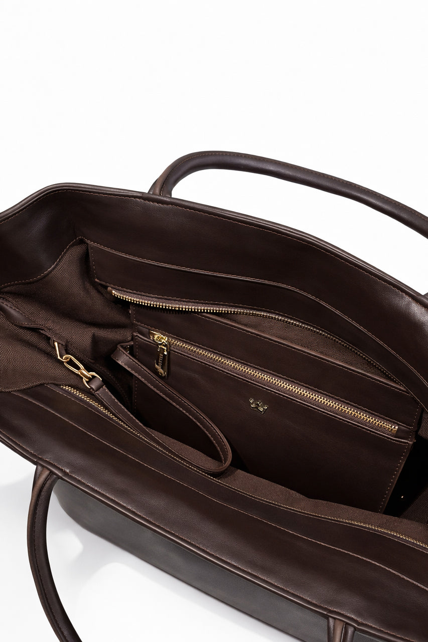 Jabobag Tote Medium Deri Omuz Çantası