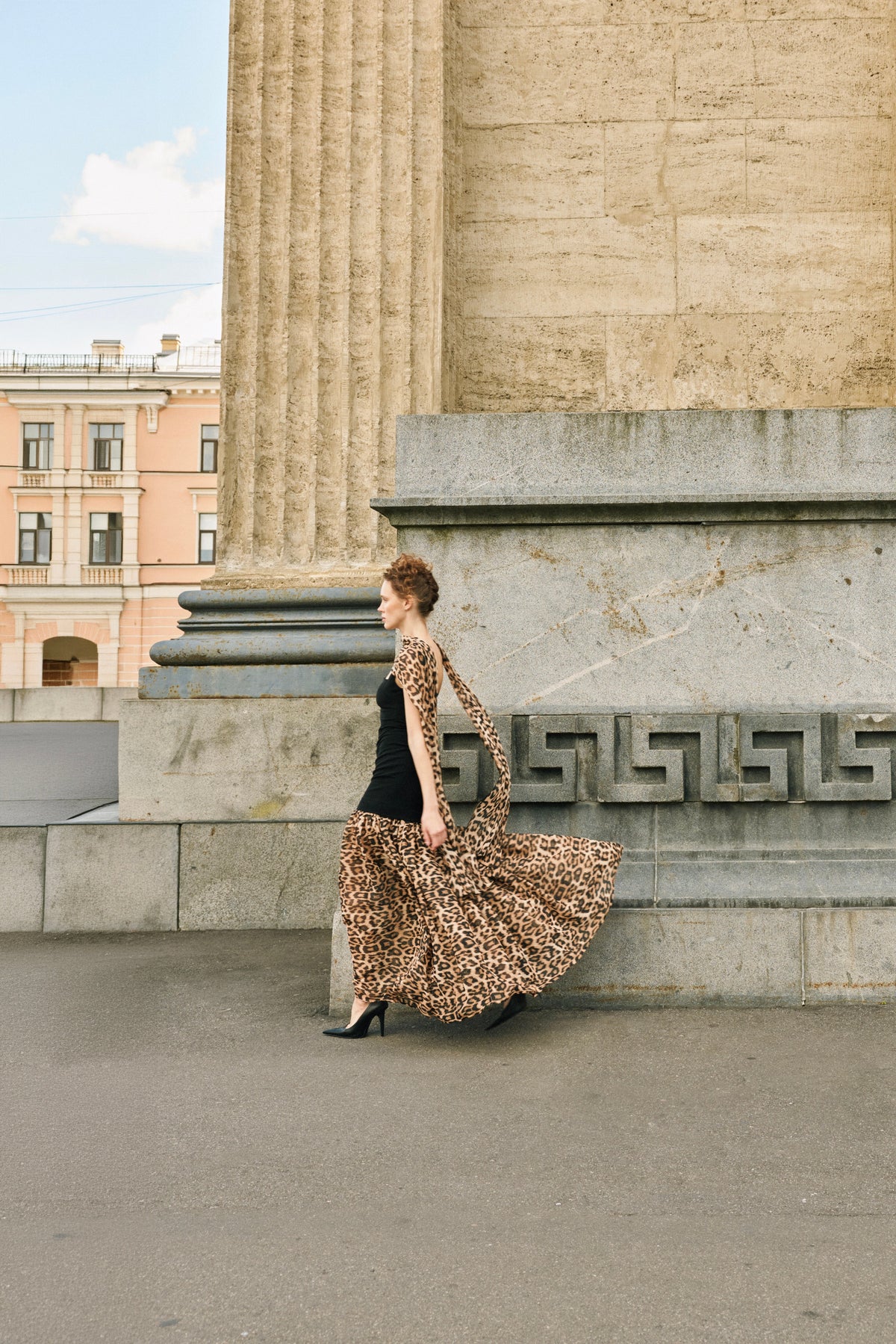Jadie Maxi Elbise Leopar