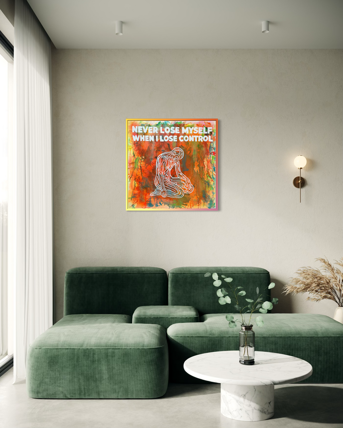 Lose Control Tablo | 100X100Cm