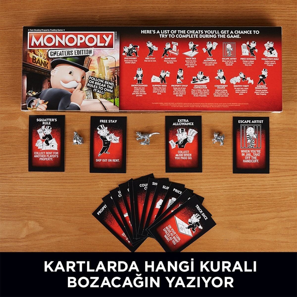 E1871 Hasbro Gaming - Monopoly Cheaters Edition +8 Yaş
