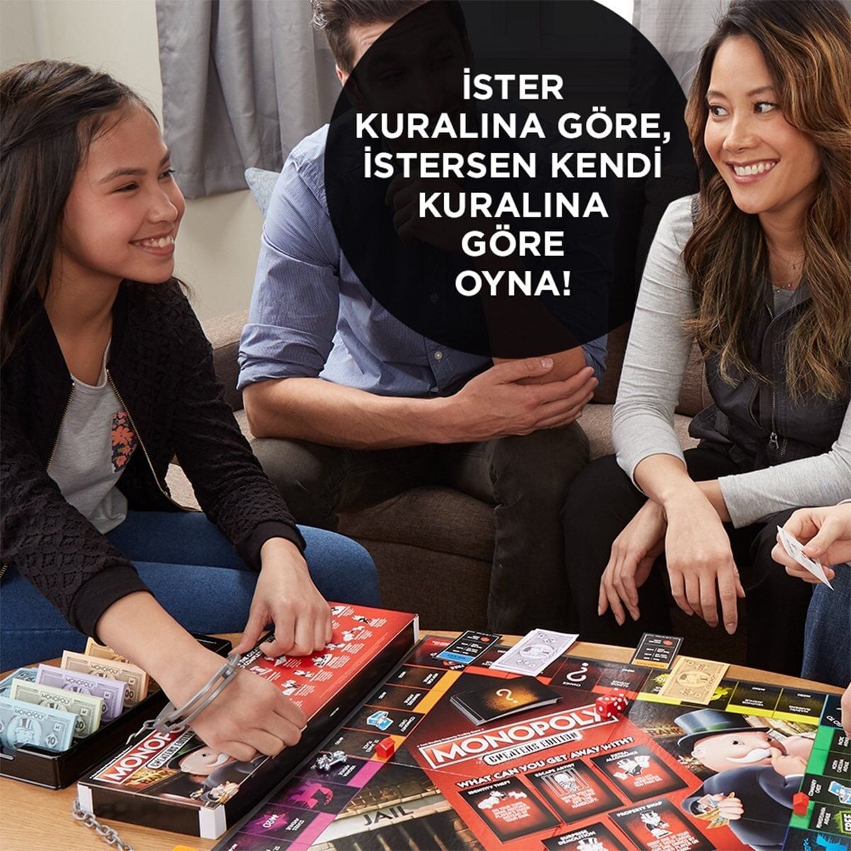 E1871 Hasbro Gaming - Monopoly Cheaters Edition +8 Yaş