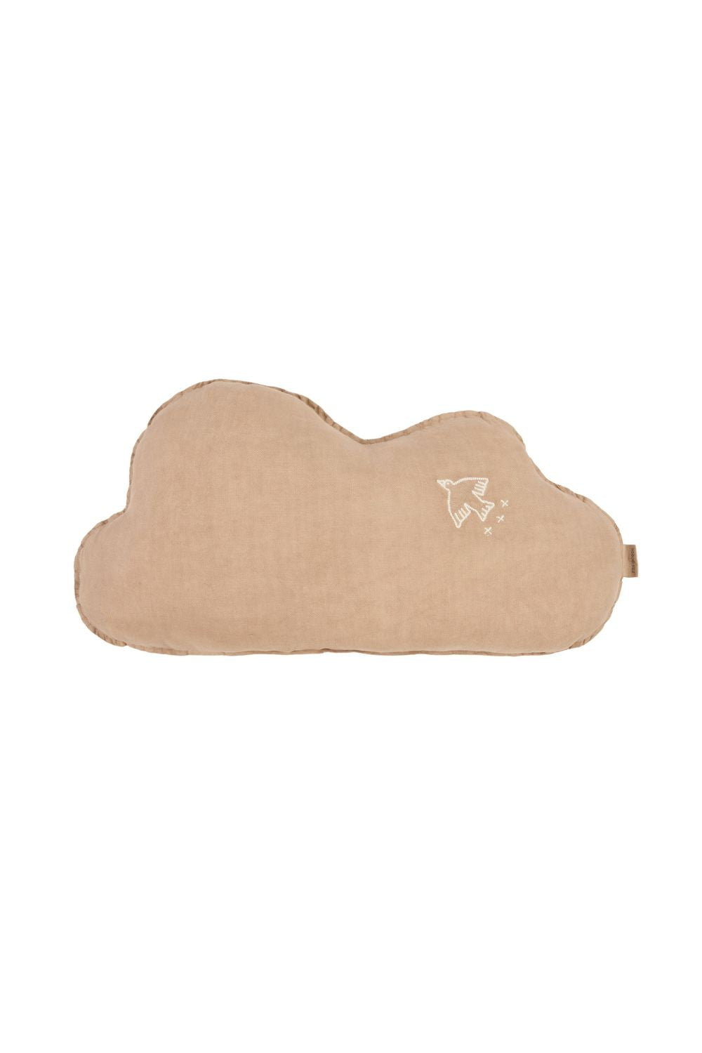 İşlemeli Fransız Keten Yastık, Cloud Sesame - 0