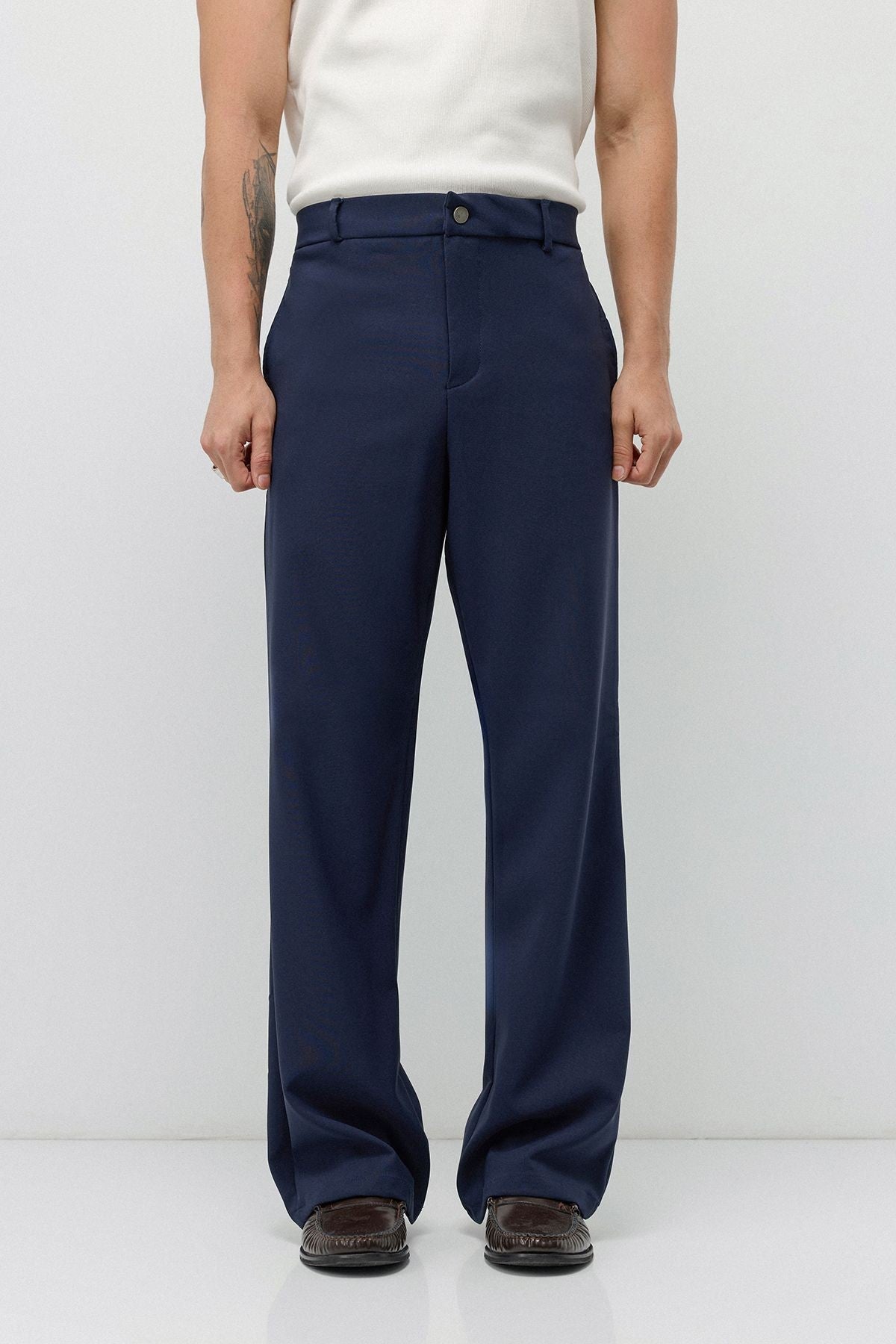 Yüksek Bel Flare Fit Pantolon - 2