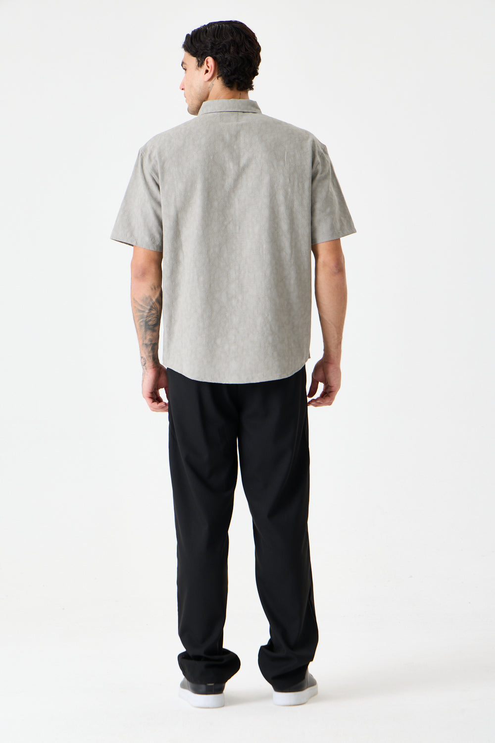 Stone Grey Cep Detaylı Comfort Gömlek - 5
