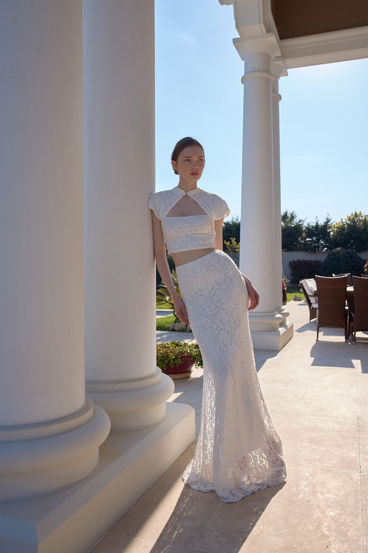 Opera Dantelli Maxi Etek - Ekru - 0