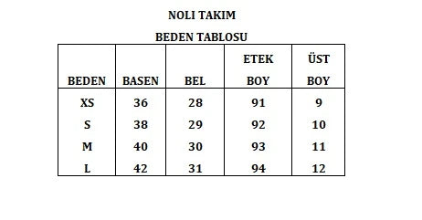 Noli Pilise Kumaşlı Beyaz Alt Üst Takım - 4