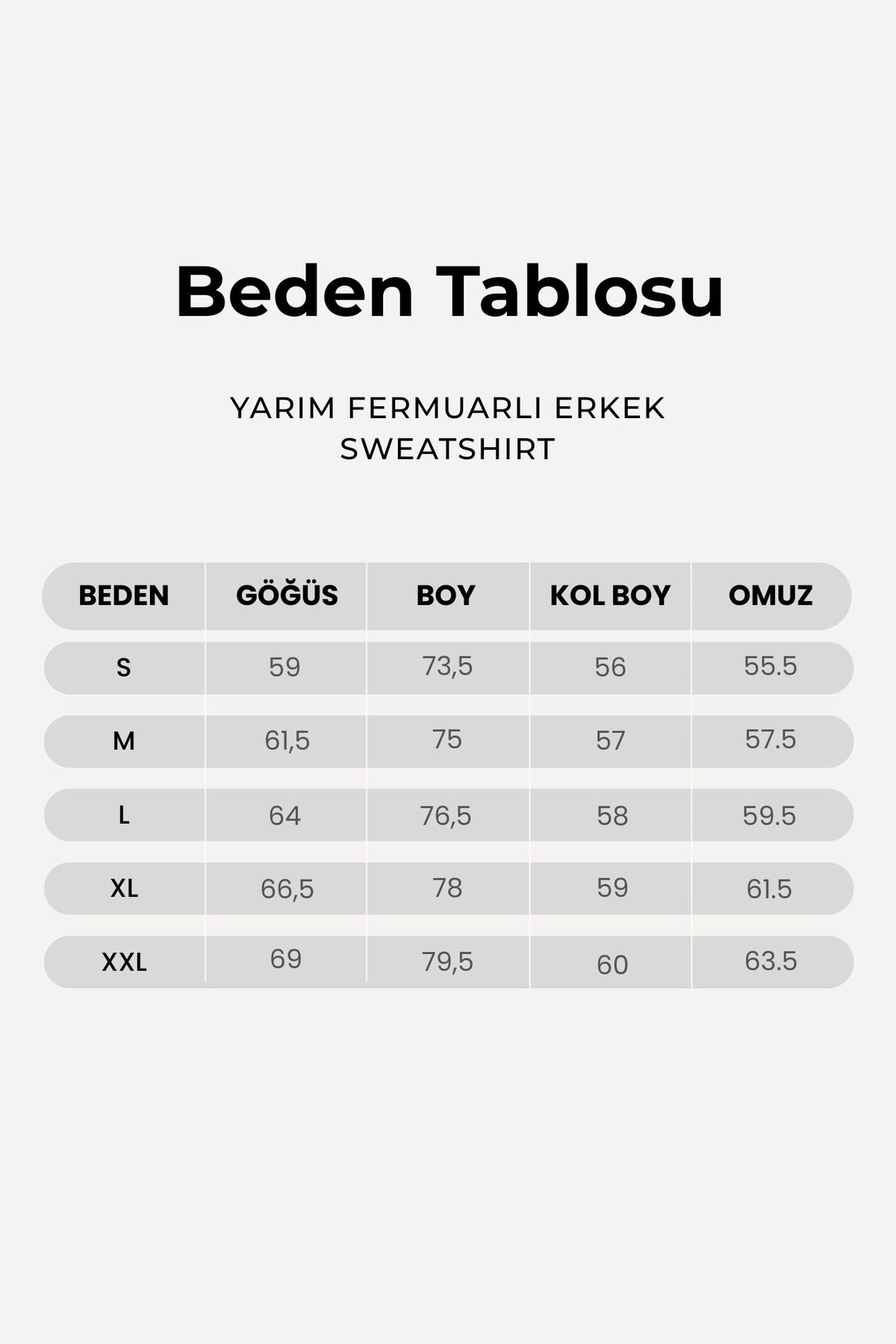 Yarım Fermuarlı Erkek Sweatshirt, Taş - 4