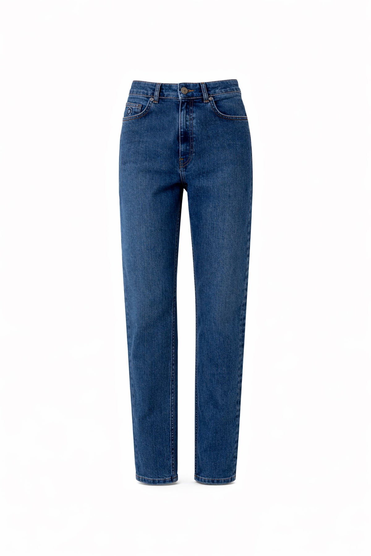 Yüksek Bel Comfort Fit Kadın Jean Pantolon, Mavi - 0