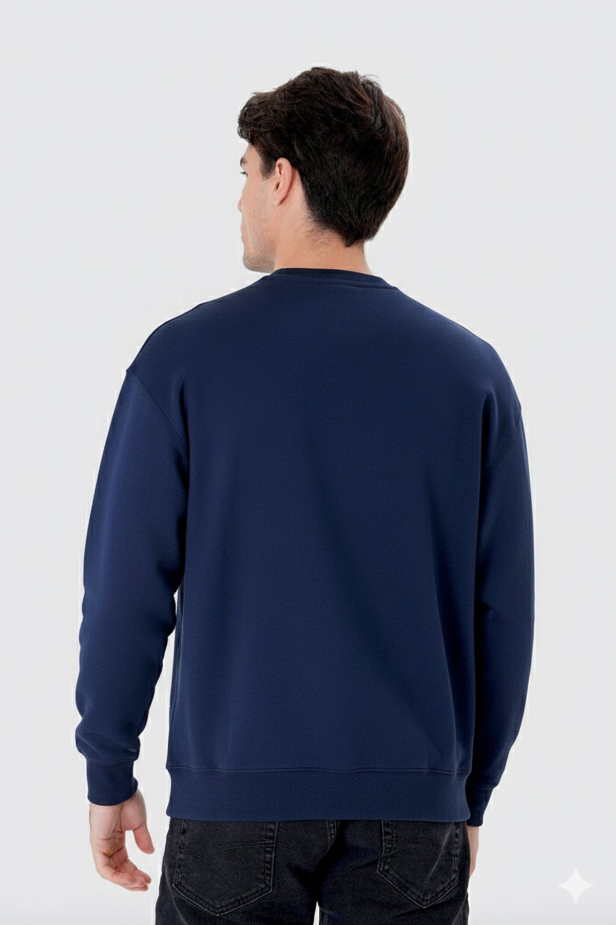 Regular Fit Logo Nakışlı Sweatshirt, Lacivert - 3