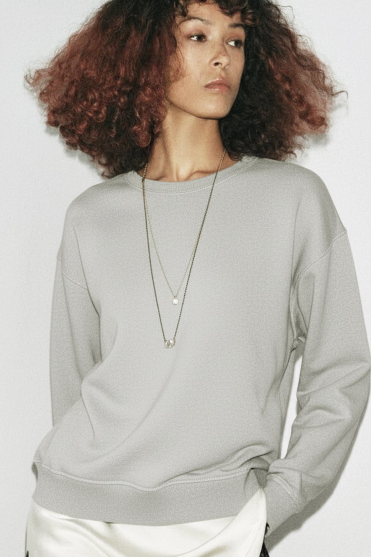 Regular Fit Logo Nakışlı Sweatshirt, Taş - 5