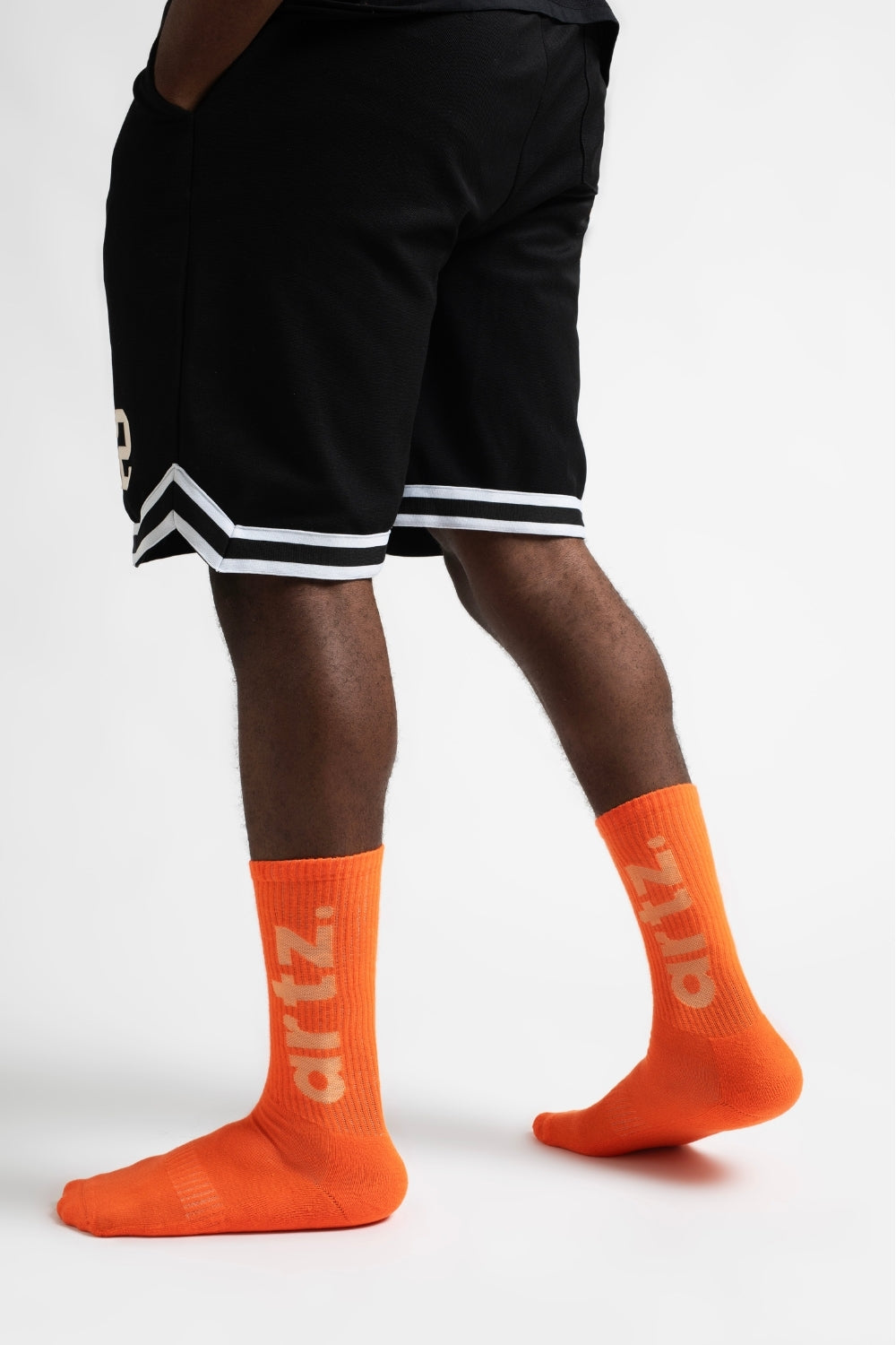 Essentials Orange & White Lifestyle & Spor Havlu Taban Organik Pamuklu 2'li Çorap Seti - 1