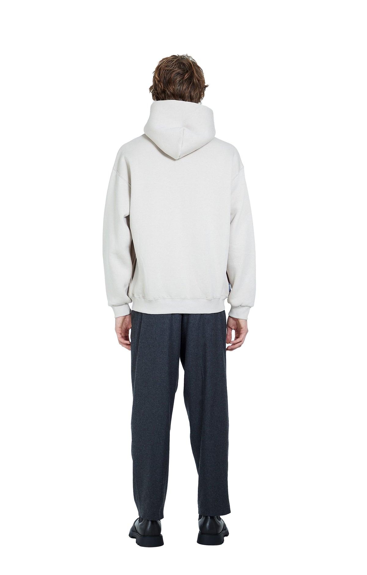 Lorem Ipsum Kapüşonlu Sweatshirt - Bej - 3