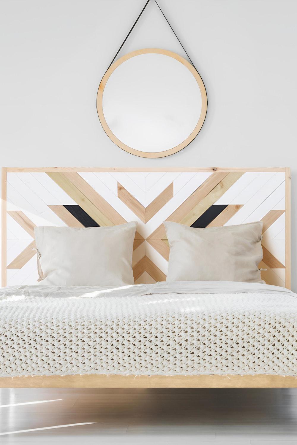 Postotto Design Studio-Otto Çift Kişilik Ahşap Yatak / Baza Başlığı-Yatak-1-fleurdirect.live