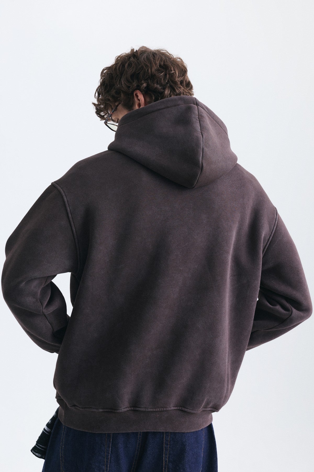 Nakışlı Oversize Kapüşonlu Sweatshirt