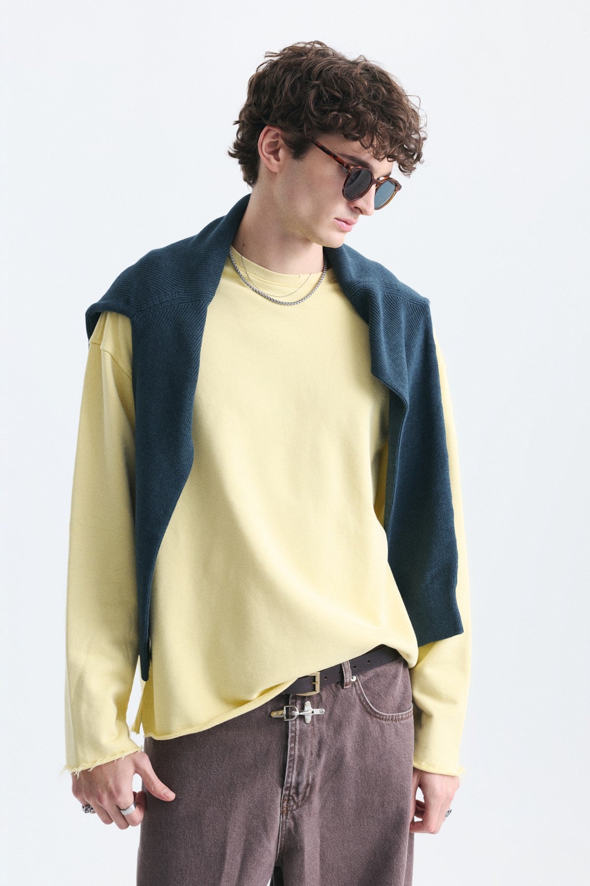 Dikiş Detaylı Oversize Sweatshirt