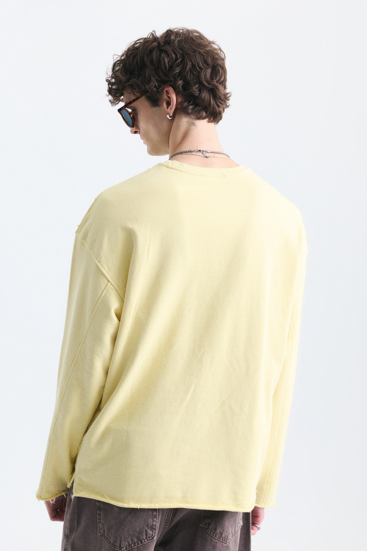 Dikiş Detaylı Oversize Sweatshirt