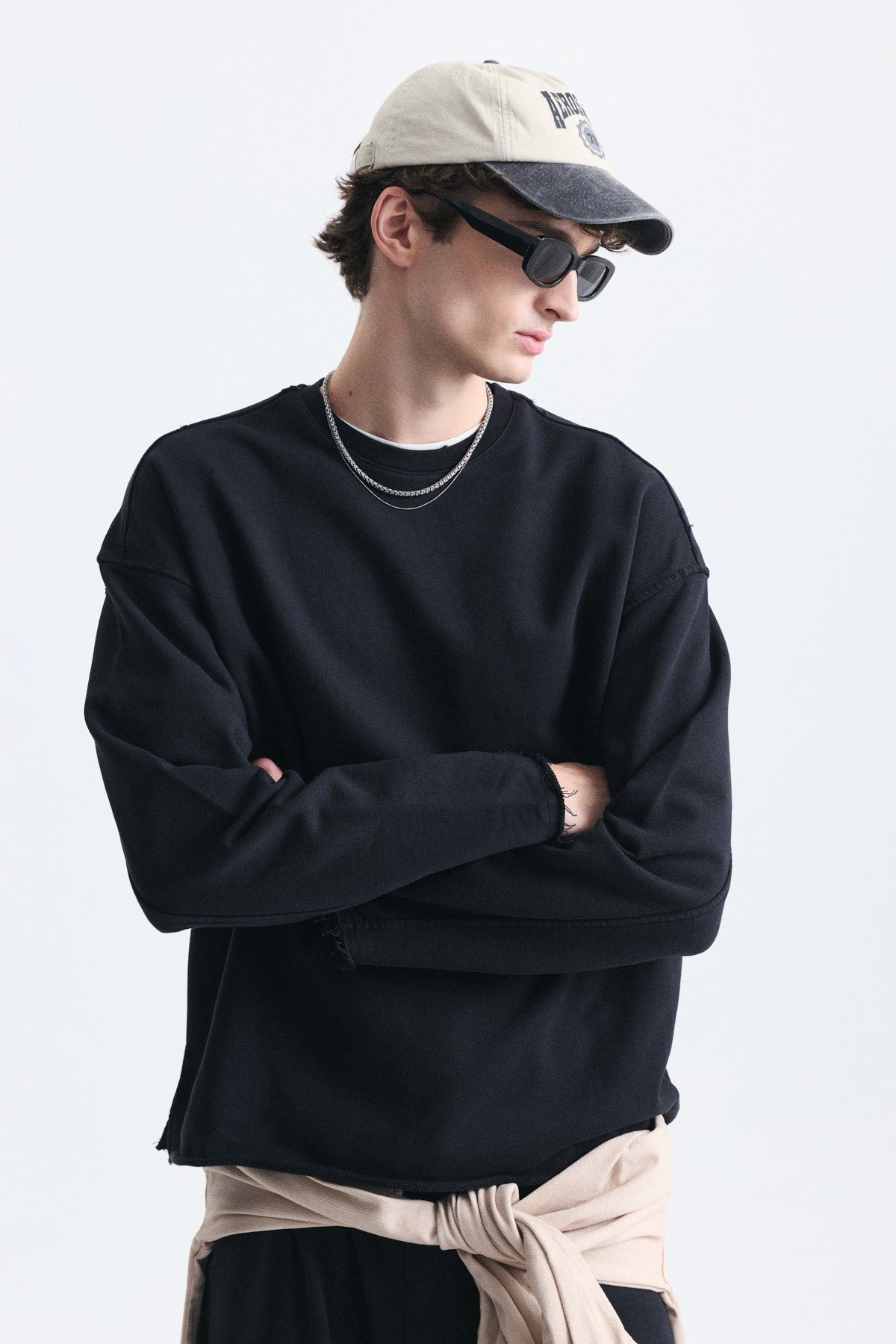 Dikiş Detaylı Oversize Sweatshirt