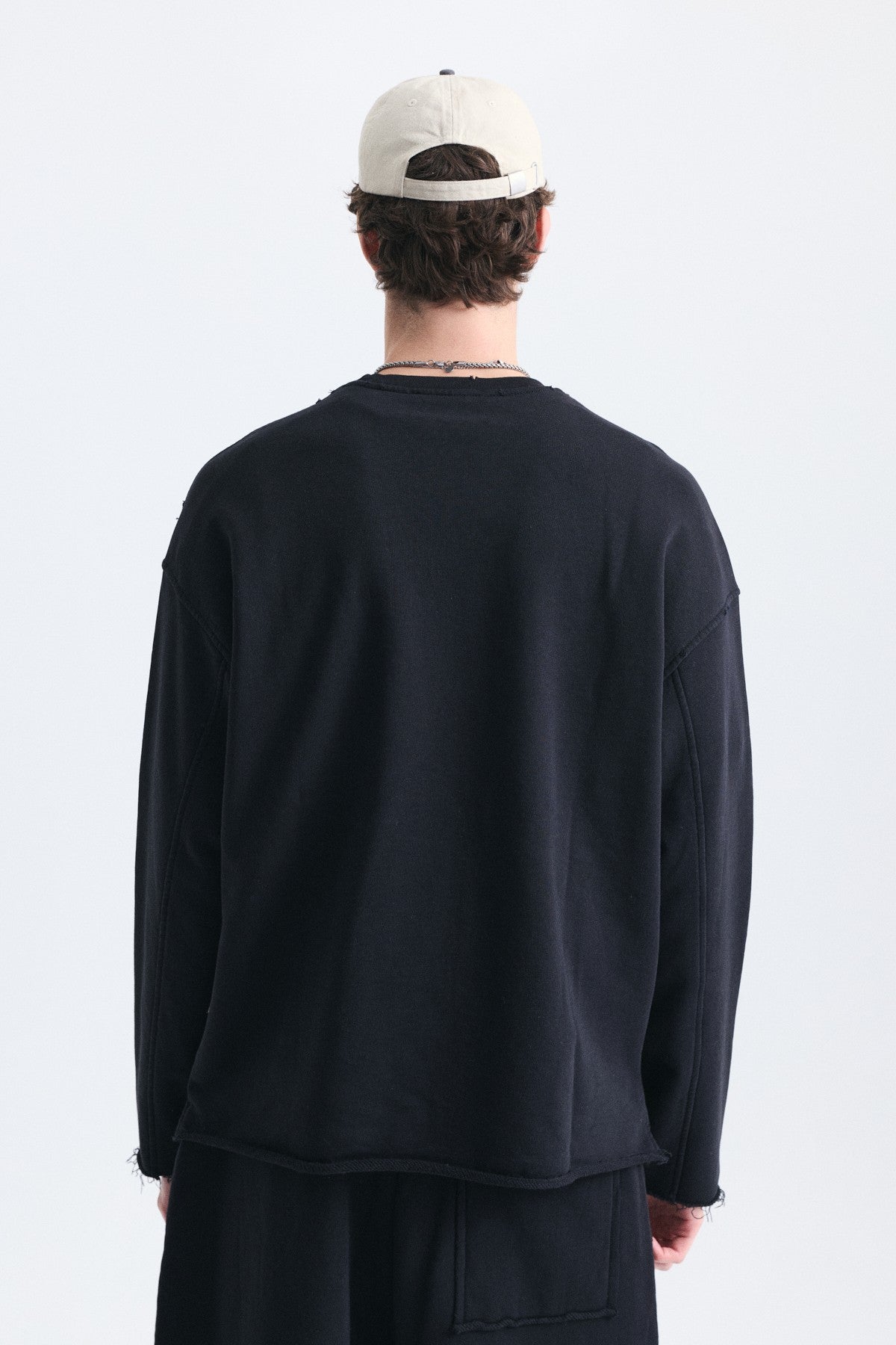 Dikiş Detaylı Oversize Sweatshirt