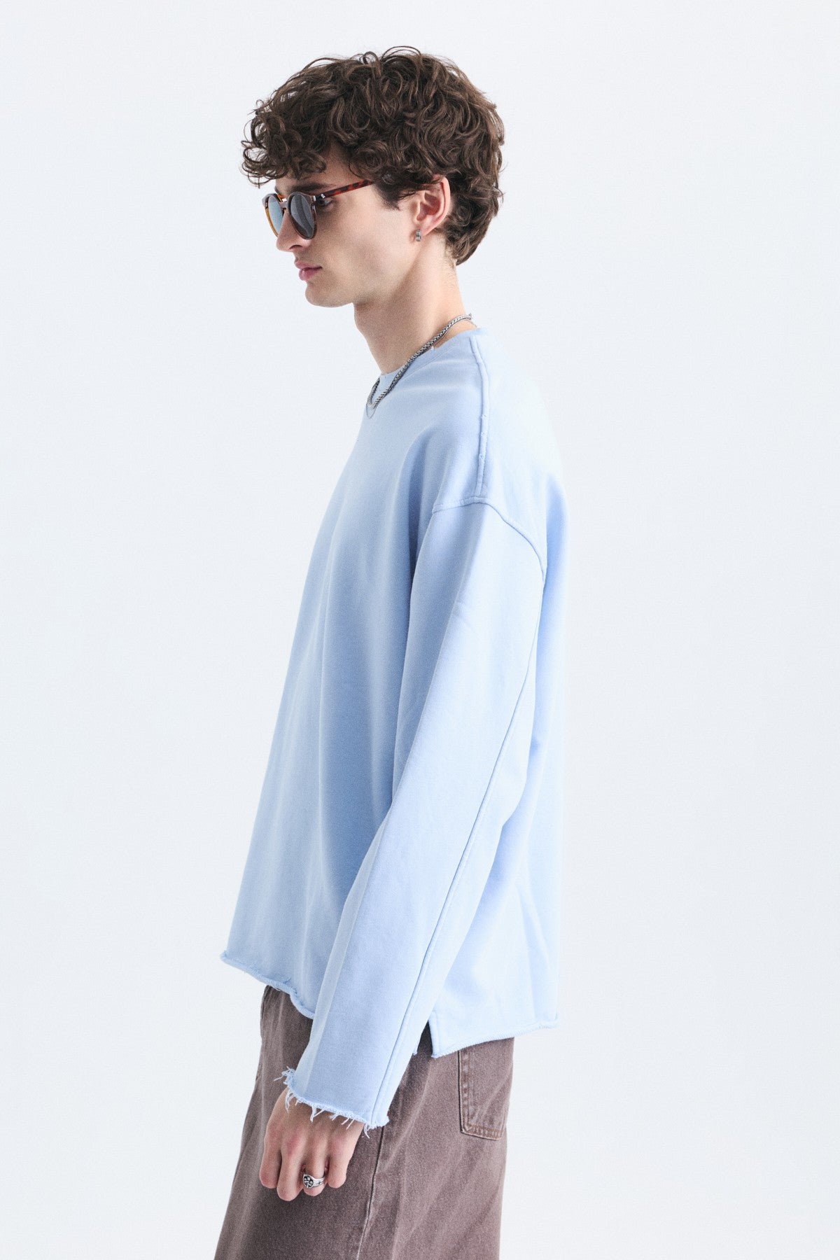 Dikiş Detaylı Oversize Sweatshirt