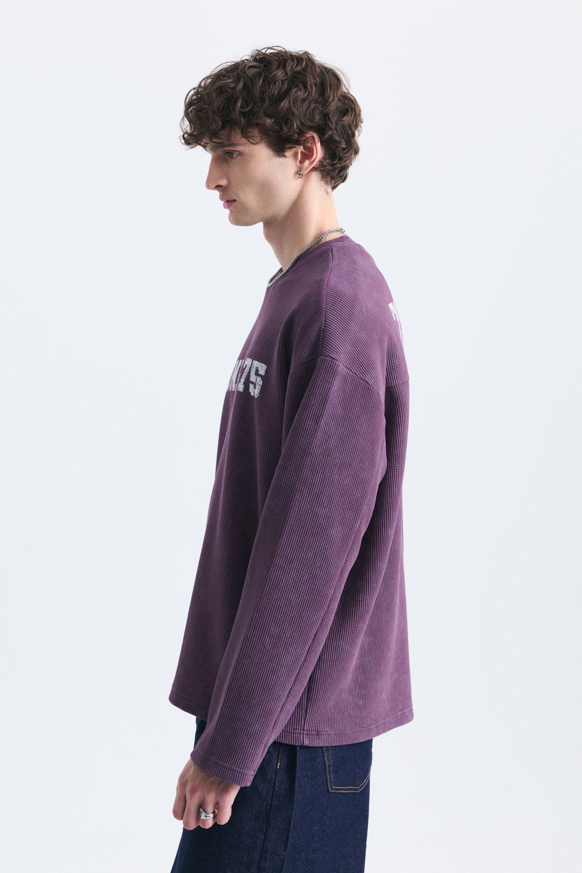 Dokulu London Baskılı Sweatshirt
