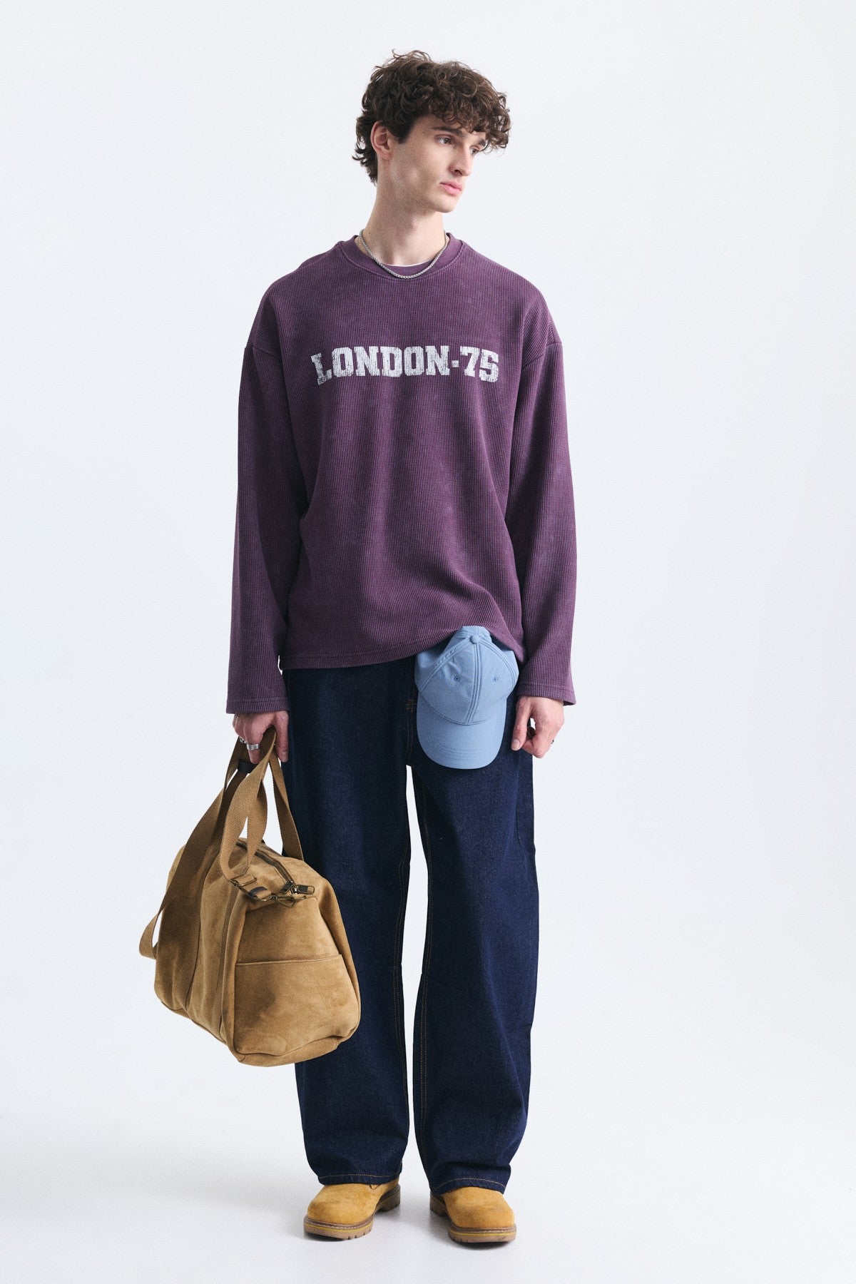Dokulu London Baskılı Sweatshirt