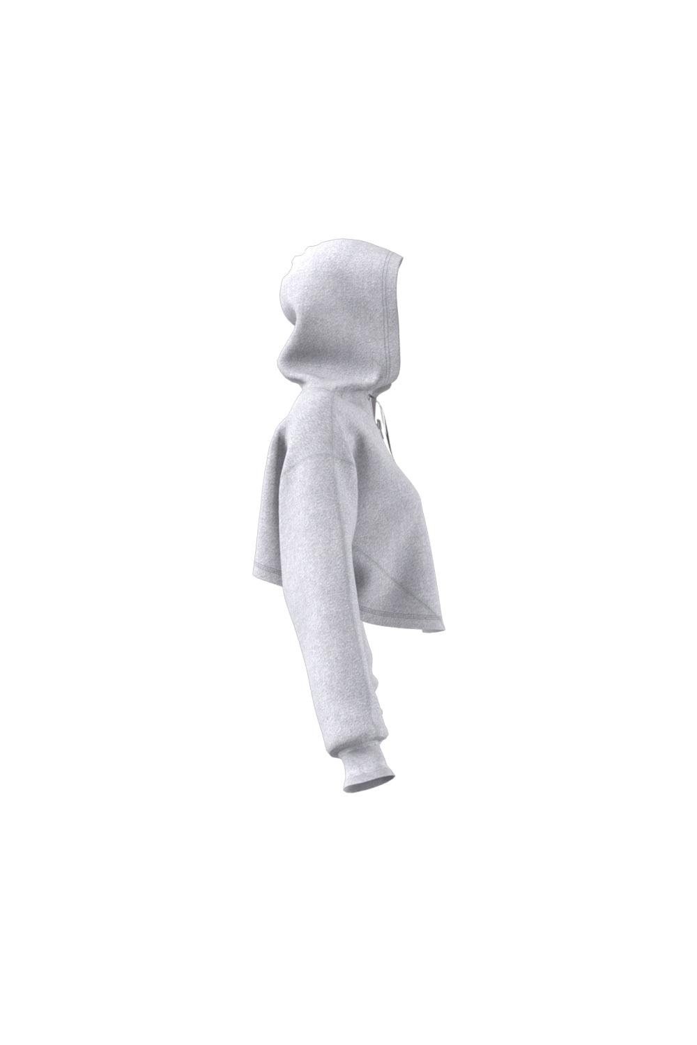 Adidas-Crop Full-Zip Loungewear Hoodie-Sweatshirts & Hoodies-9-fleurdirect.live