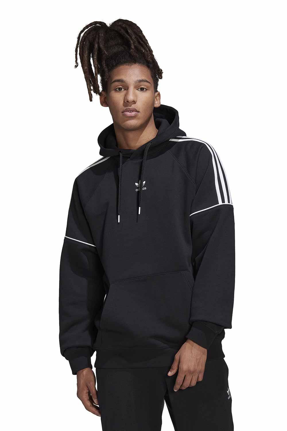 Adidas-Tiboa ESS Hoodie Black-Sweatshirts & Hoodies-2-fleurdirect.live