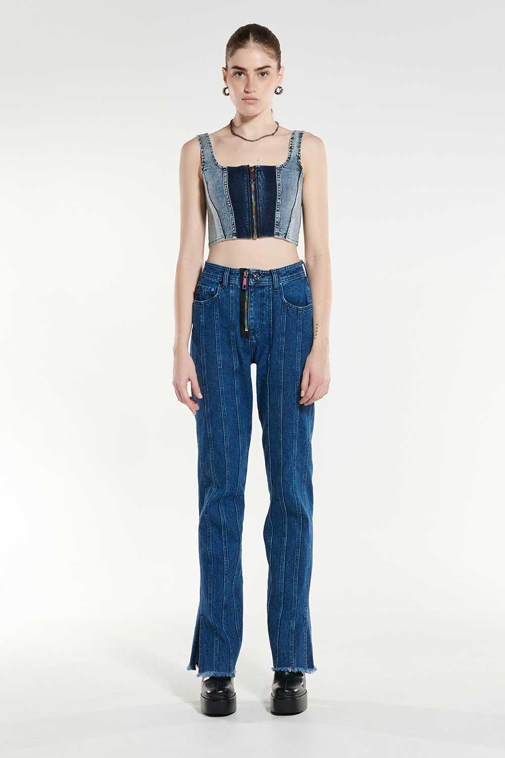 Certain-Brooklyn Jean Light Navy Wash-Kot Pantolon-1-fleurdirect.live